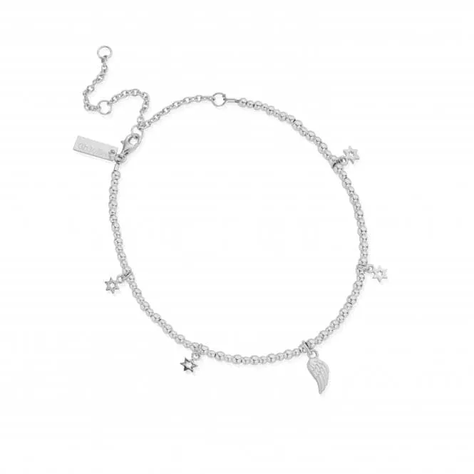 Sterling Silver Mini Cute Divinity Within Anklet SANMC23503058