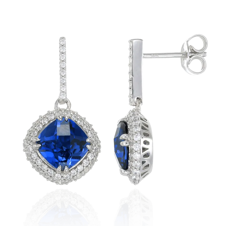 Sumptuous Blue Sapphire Earrings