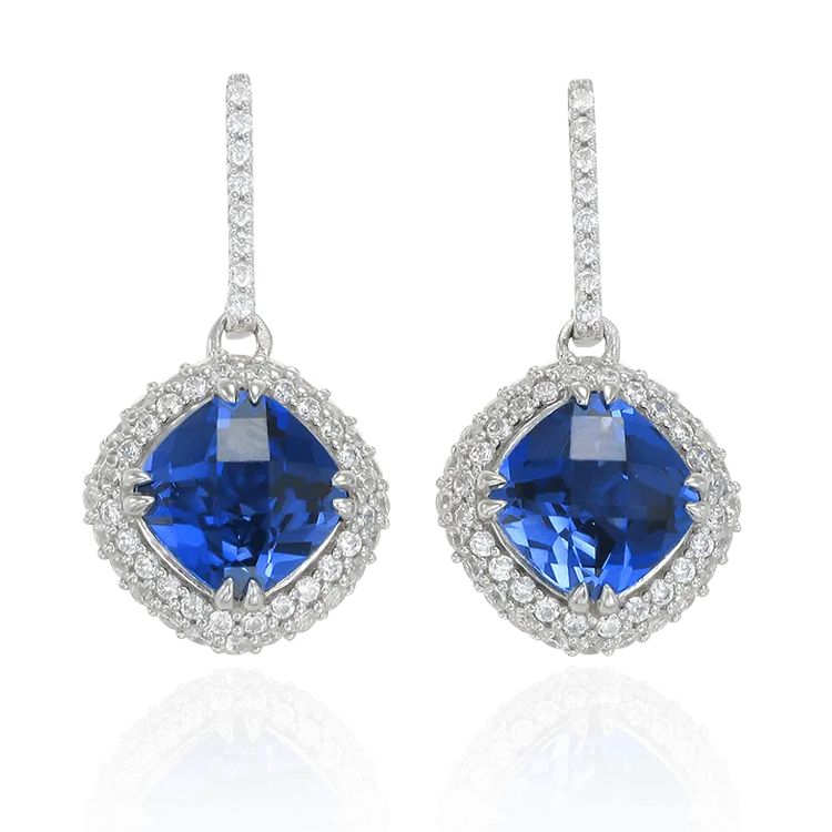 Sumptuous Blue Sapphire Earrings