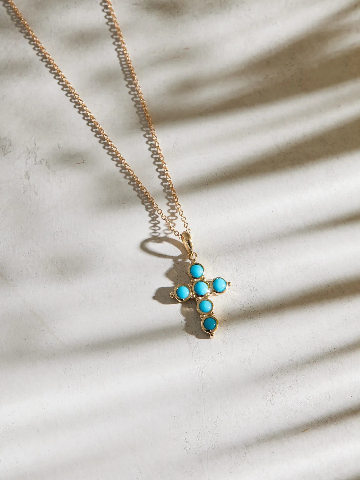 Turquoise Cross Necklace