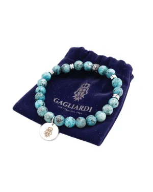 Turquoise Gemstone Bead Bracelet