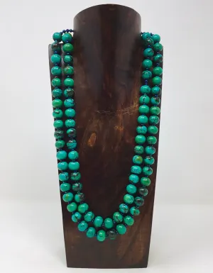 Turquoise Pearls Natural stone Necklace