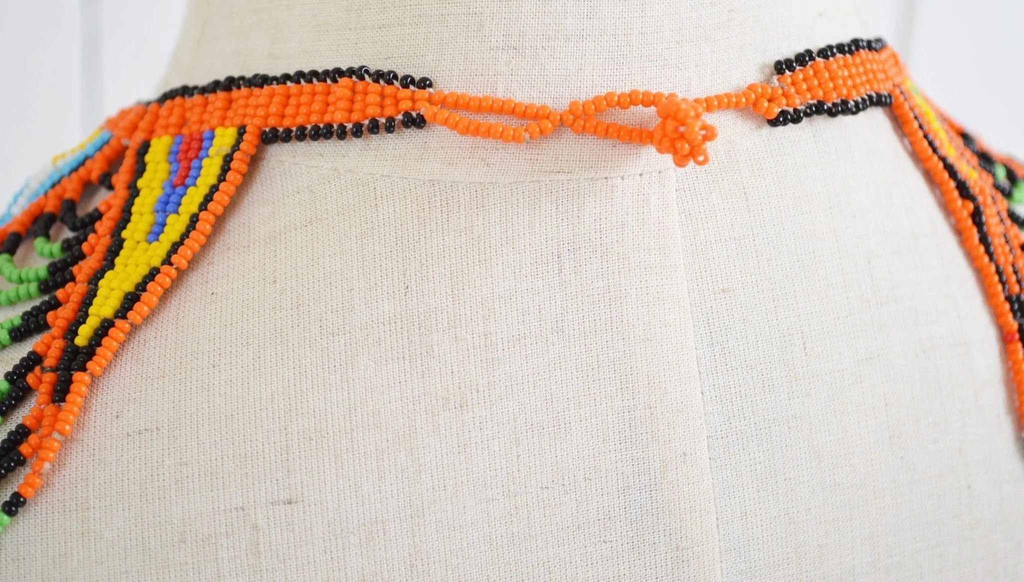 Umu beaded collar necklace.
