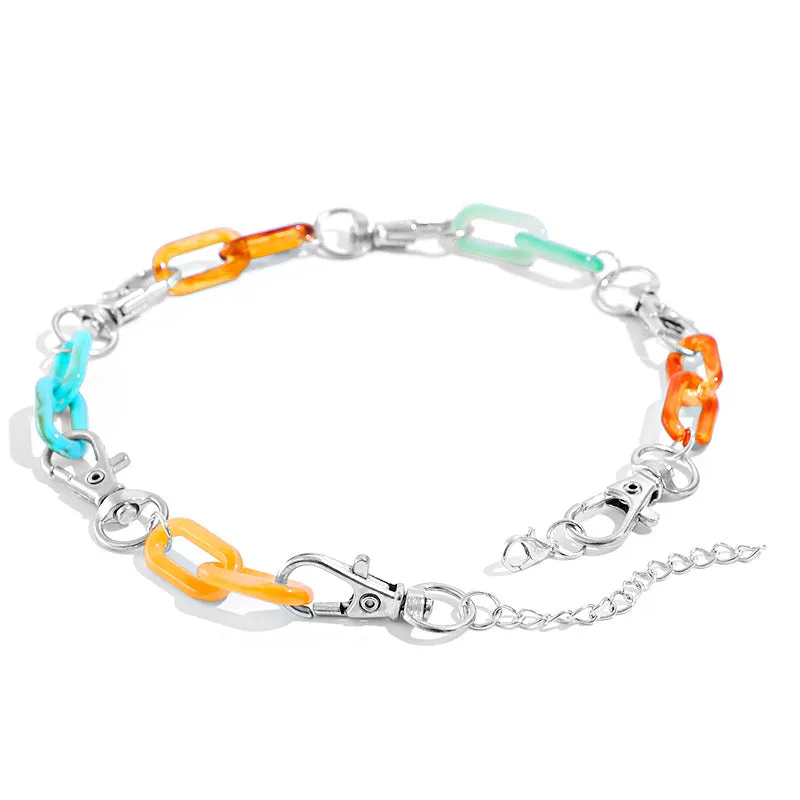 Women's Colored Resin Short Necklace